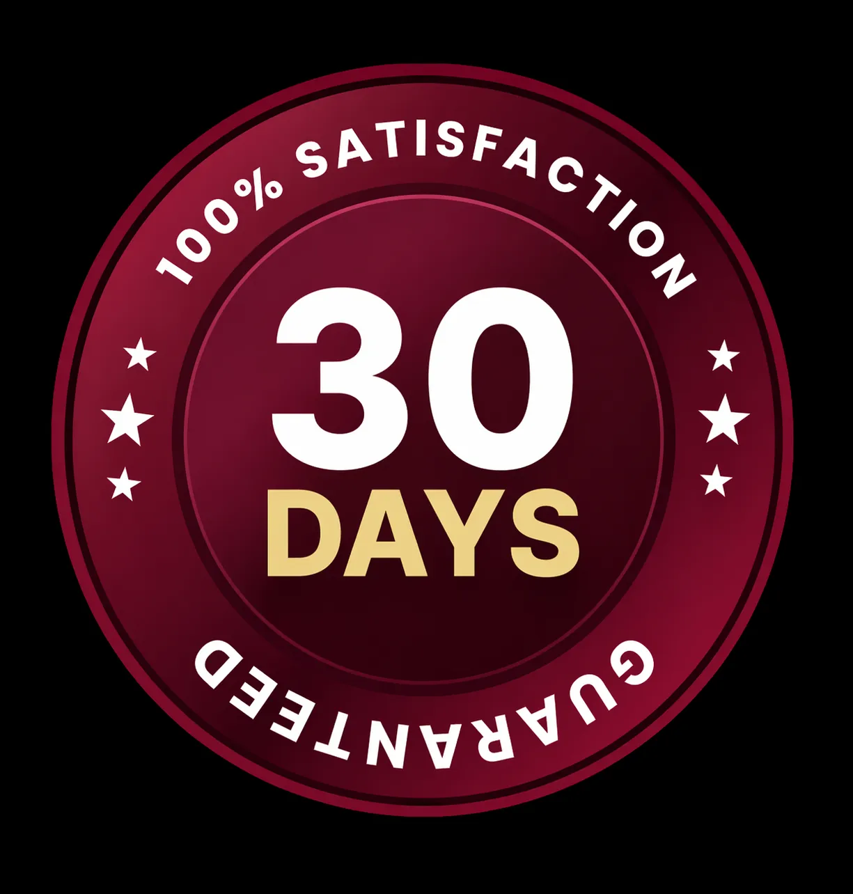 Vittaburn money back guarantee badge